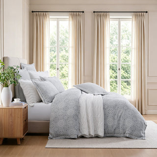 Eternity Petrol Quilt Cover Set by Private Collection