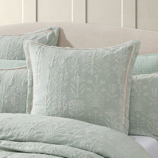 Florence Sage European Pillowcase by Private Collection