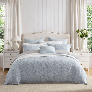Garden Veil Chambray Quilt Cover Set by Private Collection