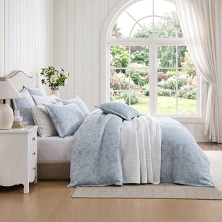 Garden Veil Chambray Quilt Cover Set by Private Collection