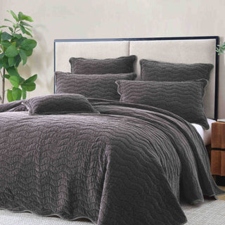 Indiana Charcoal Pillowcase Sham by Private Collection