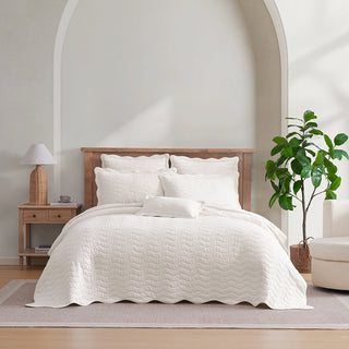 Indiana Ivory Quilt Cover Set by Private Collection