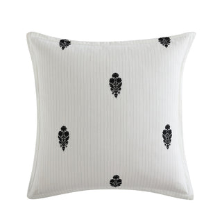 Khari Charcoal European Pillowcase by Private Collection