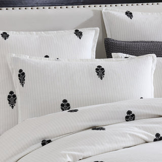 Khari Charcoal European Pillowcase by Private Collection