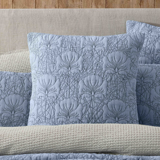 Lilian Denim European Sham by Private Collection