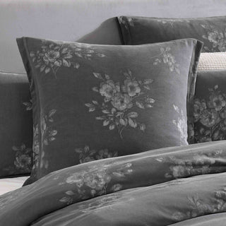 Maisey Charcoal European Pillowcase by Private Collection