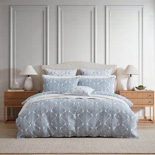 Monsera Chambray Quilt Cover Set by Private Collection