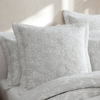 Quinn Silver European Pillowcase by Private Collection