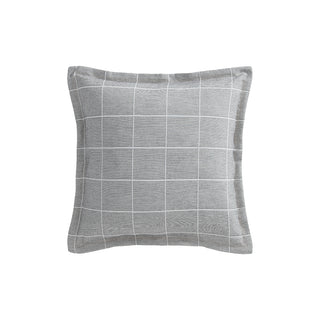 Stratus Charcoal Square Cushion by Private Collection