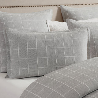 Stratus Charcoal Quilt Cover Set by Private Collection