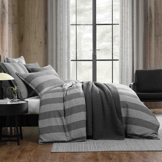Thatcher Charcoal Quilt Cover Set by Private Collection