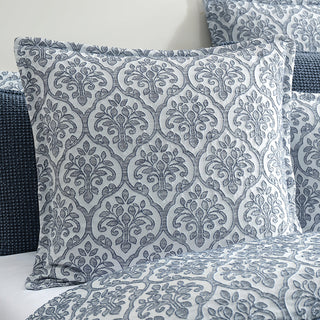 Theodora Petrol Pillowcase by Private Collection