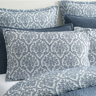 Theodora Petrol Quilt Cover Set by Private Collection