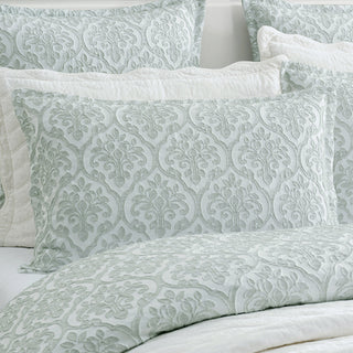 Theodora Sage Quilt Cover Set by Private Collection