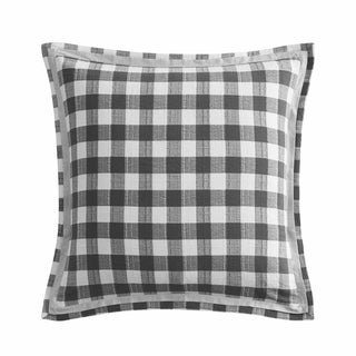 Waverley Charcoal European Pillowcase by Private Collection