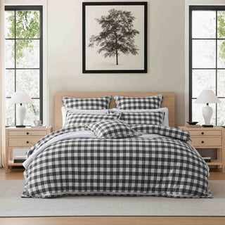Waverley Charcoal Quilt Cover Set by Private Collection