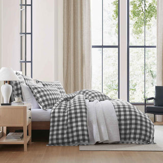 Waverley Charcoal Quilt Cover Set by Private Collection