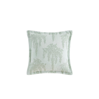 Wisteria Sage Square Cushion by Private Collection