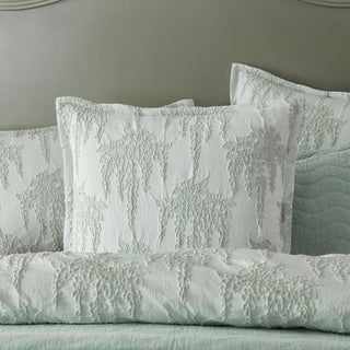 Wisteria Sage European Pillowcase by Private Collection