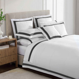 Bentley Charcoal Quilt Cover Set by Private Collection