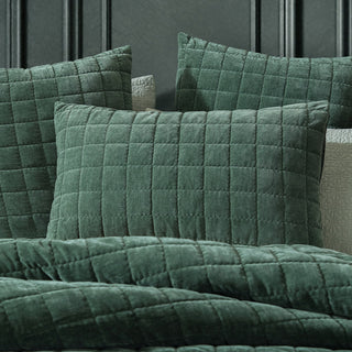 Apollo Cilantro Quilt Cover Set by Logan and Mason Platinum
