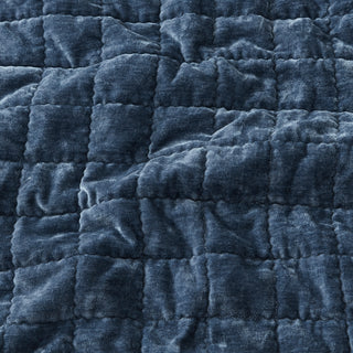 Apollo Indigo Quilt Cover Set by Logan and Mason Platinum