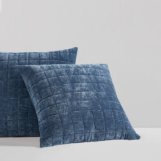 Apollo Indigo European Pillowcase by Logan and Mason Platinum