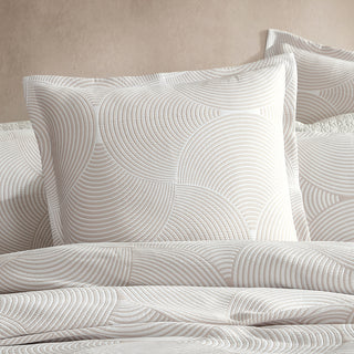 Arlo Stone European Pillowcase by Logan and Mason Platinum