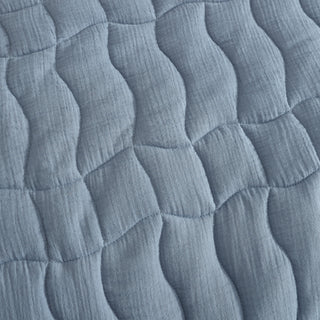 Cascade Slate Coverlet Set by Logan and Mason Platinum