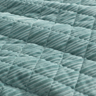 Corbin Aqua Quilt Cover Set by Logan and Mason Platinum