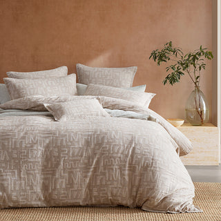 Cyprus Coffee Quilt Cover Set by Logan and Mason Platinum