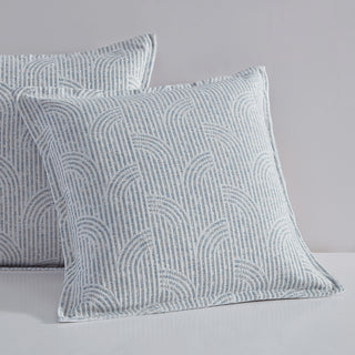 Fresco Slate European Pillowcase by Logan and Mason Platinum