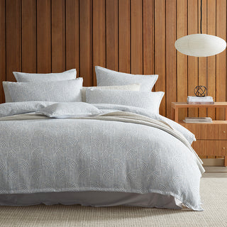 Fresco Slate Quilt Cover Set by Logan and Mason Platinum