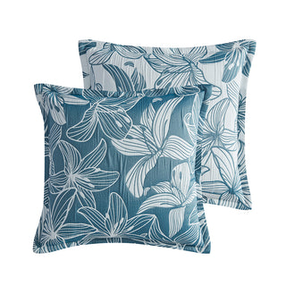 Grace Aegean European Pillowcase by Logan and Mason Platinum