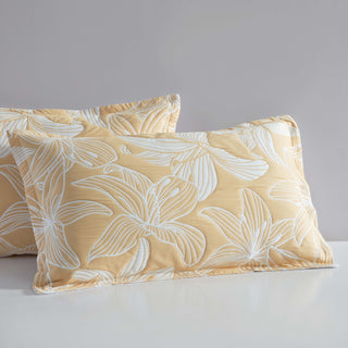 Grace Mustard Quilt Cover Set by Logan and Mason Platinum