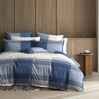 Heritage Slate Quilt Cover Set by Logan and Mason Platinum