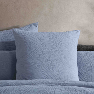 Kaia Slate Quilt Cover Set by Logan & Mason Platinum