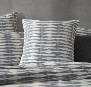 Kirby Charcoal European Pillowcase by Logan and Mason Platinum