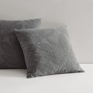 Moana CharcoalEuropean Pillowcase by Logan and Mason Platinum