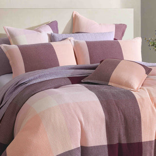 Sadie Blush Quilt Cover Set by Logan and Mason Platinum