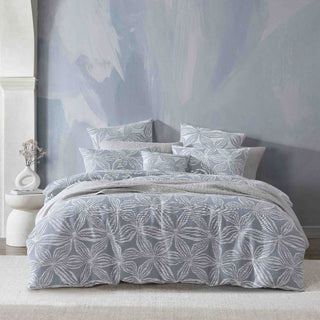 Skylar Slate Quilt Cover Set by Logan and Mason Platinum