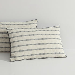 Sycamore Charcoal Quilt Cover Set by Logan and Mason Platinum