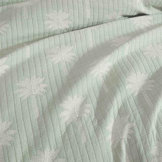 Tahiti Sage Quilt Cover Set by Logan and Mason Platinum