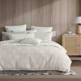 Tahiti Stone Quilt Cover Set by Logan and Mason Platinum