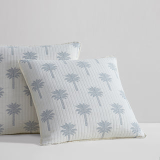 Tahiti Denim European Pillowcase by Logan and Mason Platinum