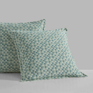 Tessellate Aegean European Pillowcase by Logan and Mason Platinum