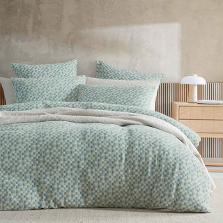 Tessellate Aegean Quilt Cover Set by Logan and Mason Platinum