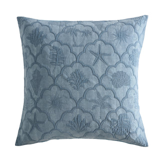 Venice Aegean European Pillowcase by Logan and Mason Platinum