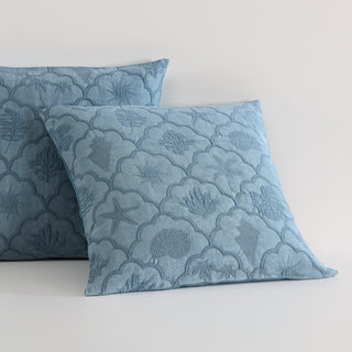 Venice Aegean European Pillowcase by Logan and Mason Platinum