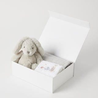 Grey Bunny Hamper Gift Set by Jiggle & Giggle